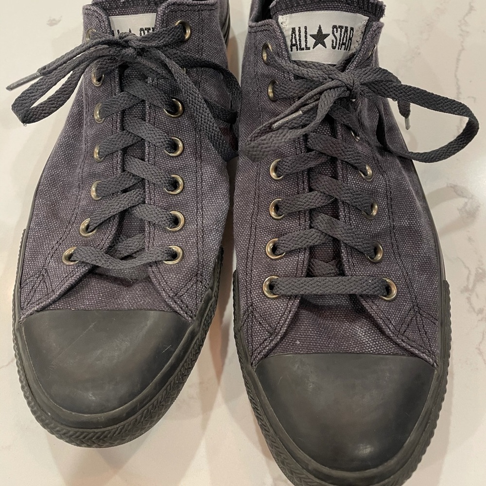 Black washed Converse Sneakers